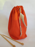 Batik Orange Project Bag