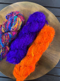 Orange Saree Silk Yarn