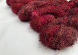Maroon Saree Silk Yarn