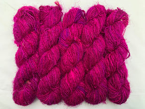 Magenta Saree Silk Yarn