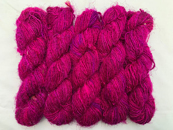 Magenta Saree Silk Yarn