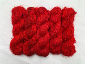Red Saree Silk Yarn