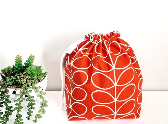 Orla Kiely Orange Red Project Bag