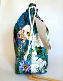 Turquoise Velvet Project Bag