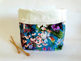 Turquoise Velvet Project Bag