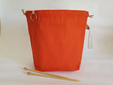Batik Orange Project Bag