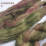 Conkers Fade Set. Merino Nylon 4-ply/fingering