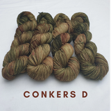 Conkers Fade Set. Merino Nylon 4-ply/fingering
